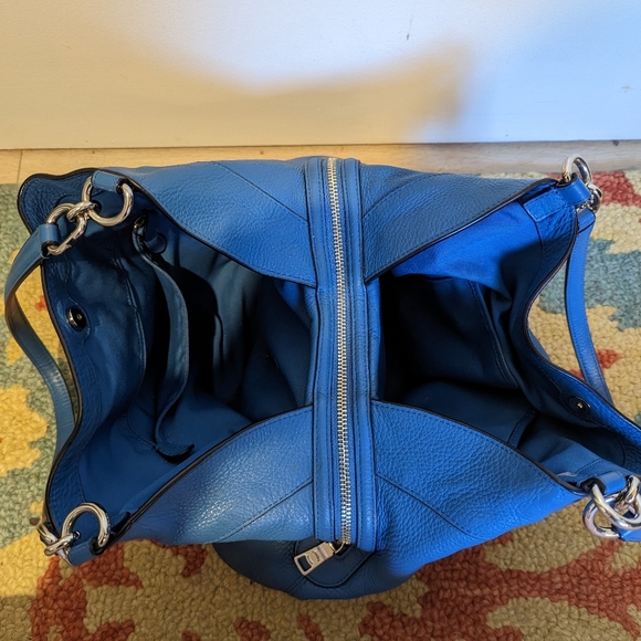 Coach Blue Leather Purse EUC - Picture 8 of 8